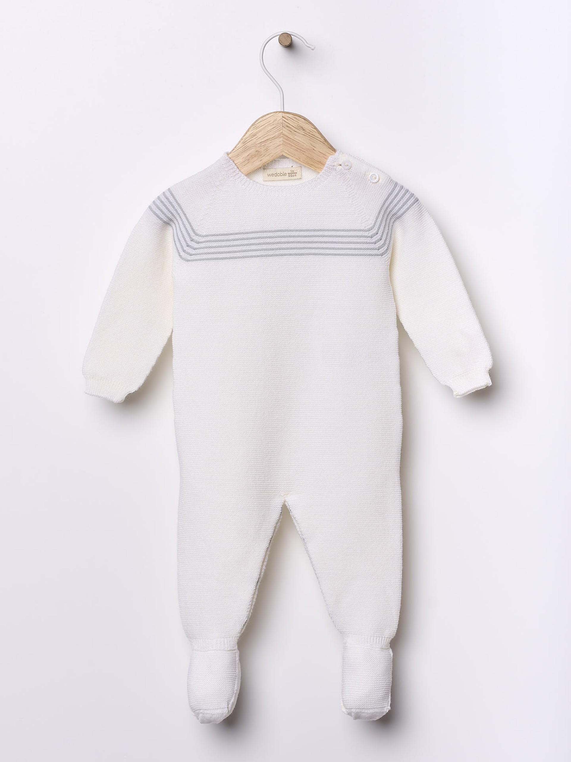 Knitted wool babygrow