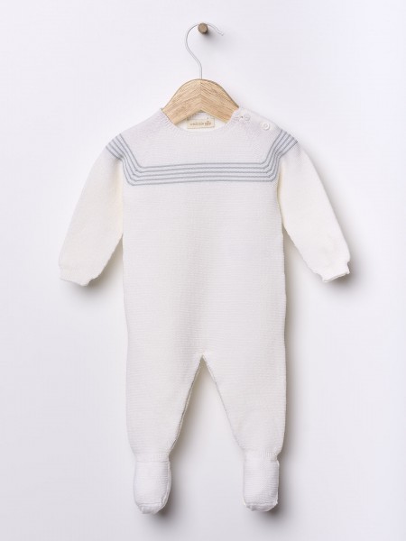 Knitted wool babygrow