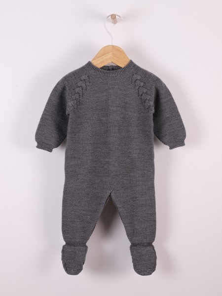 Knitted wool babygrow
