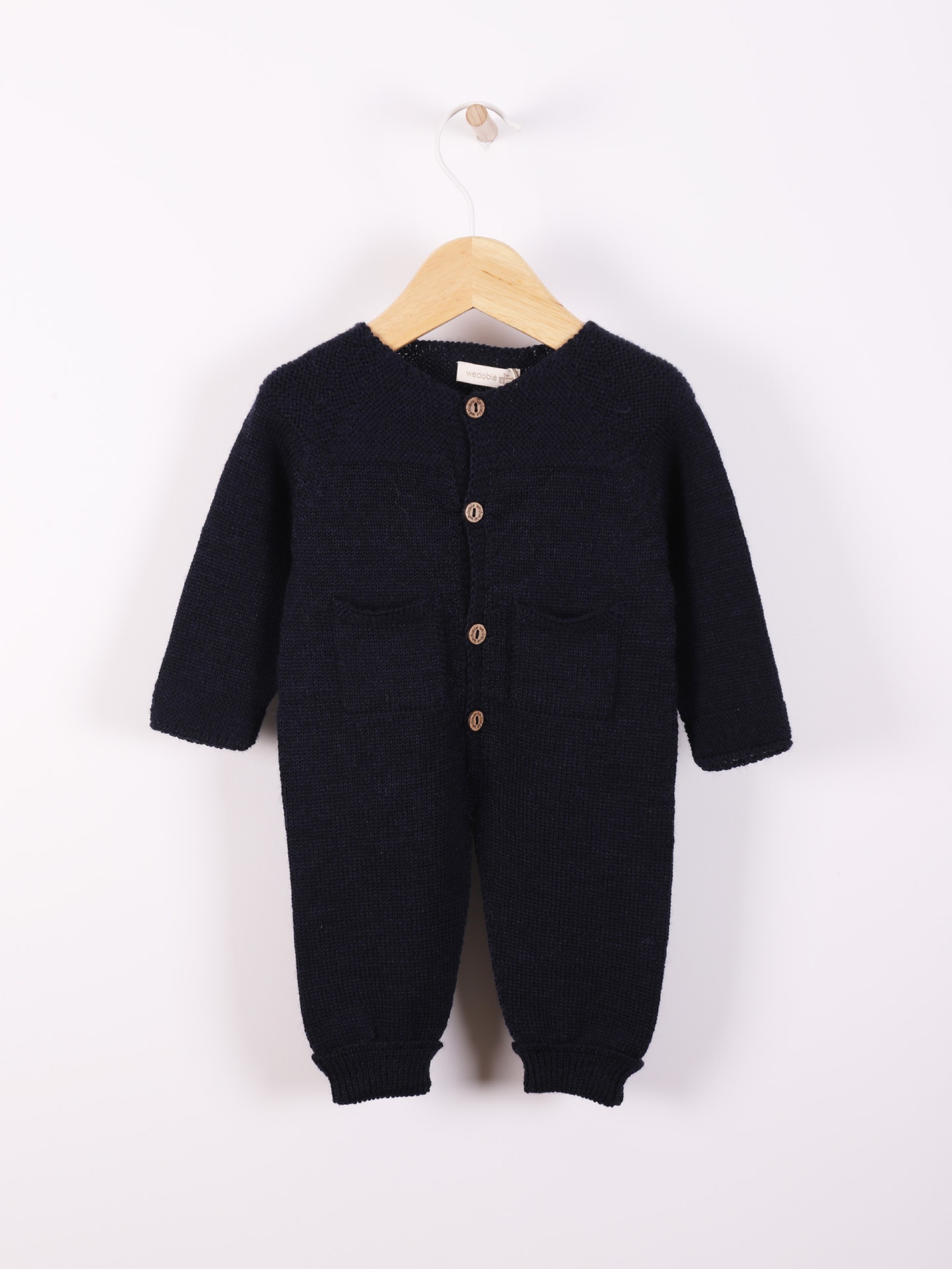 Knitted wool jumpsuit