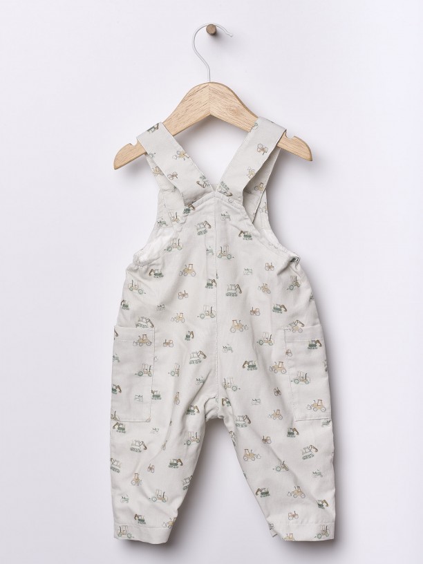 Bombazine dungarees