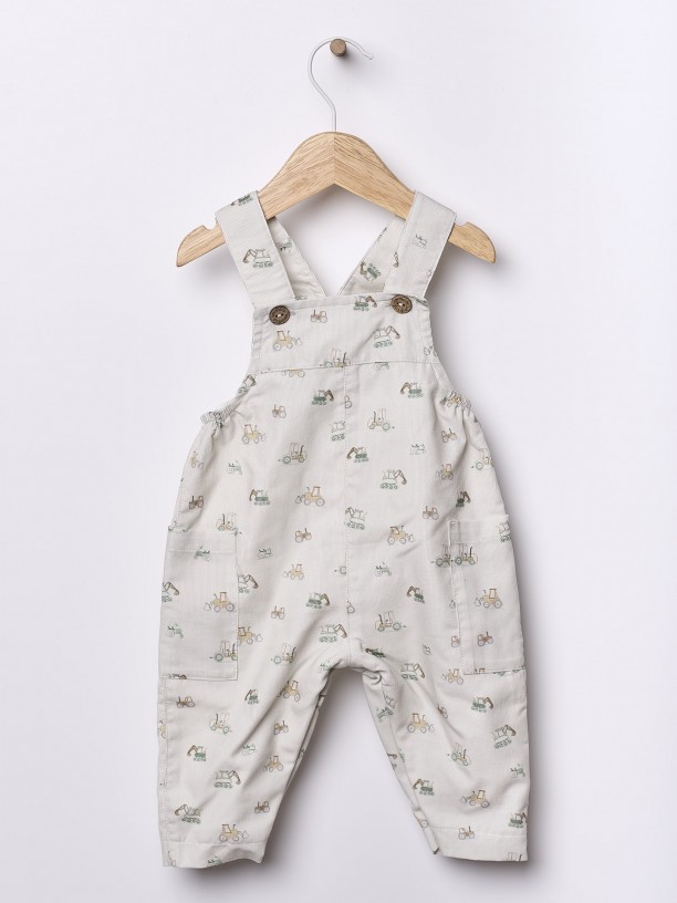 Bombazine dungarees