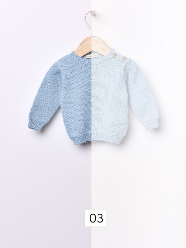 Knitted wool sweater