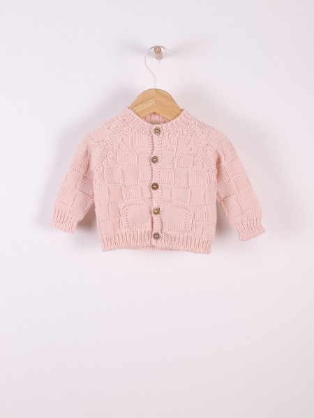 Knitted wool cardigan