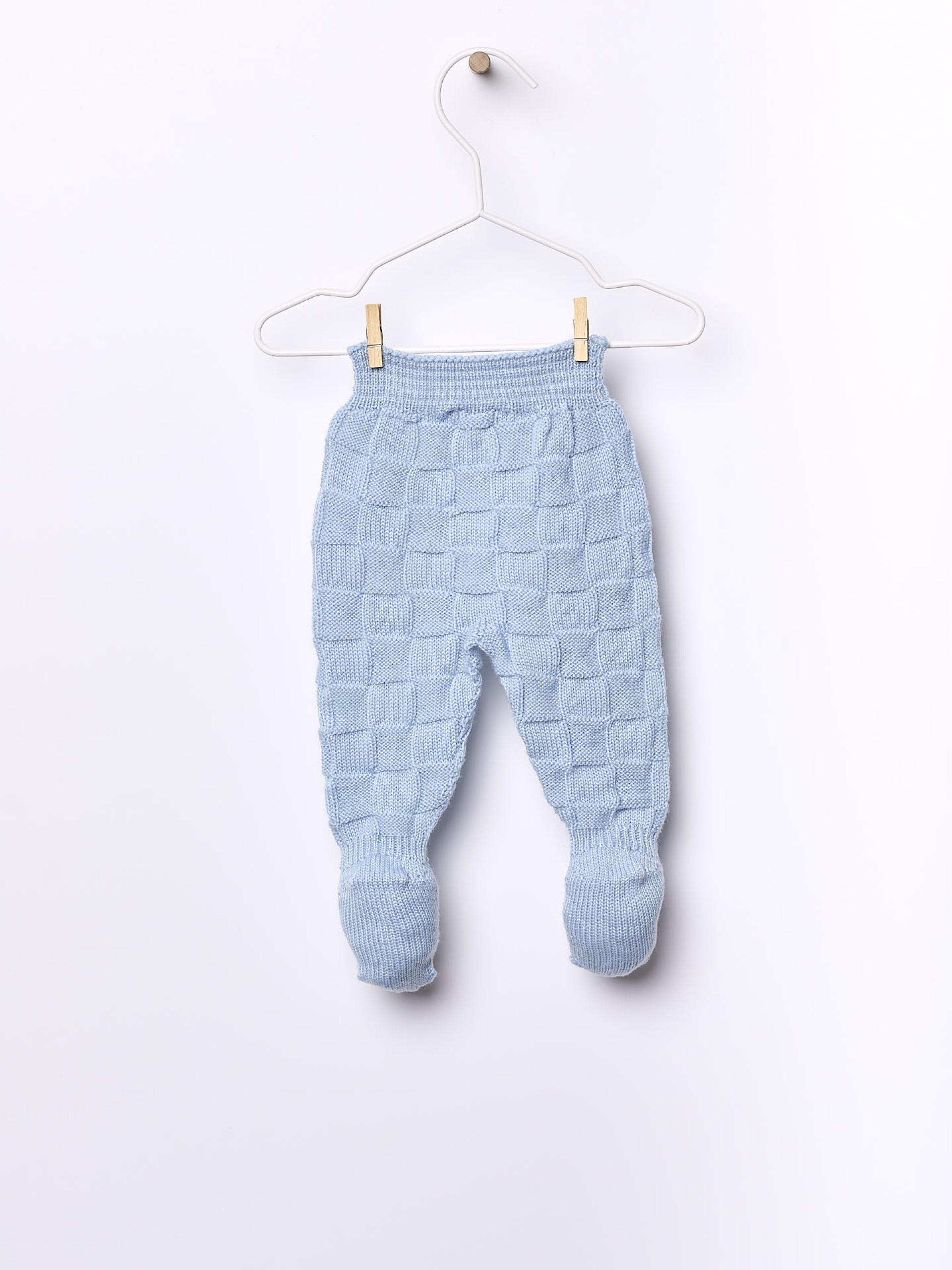 Knitted wool trousers