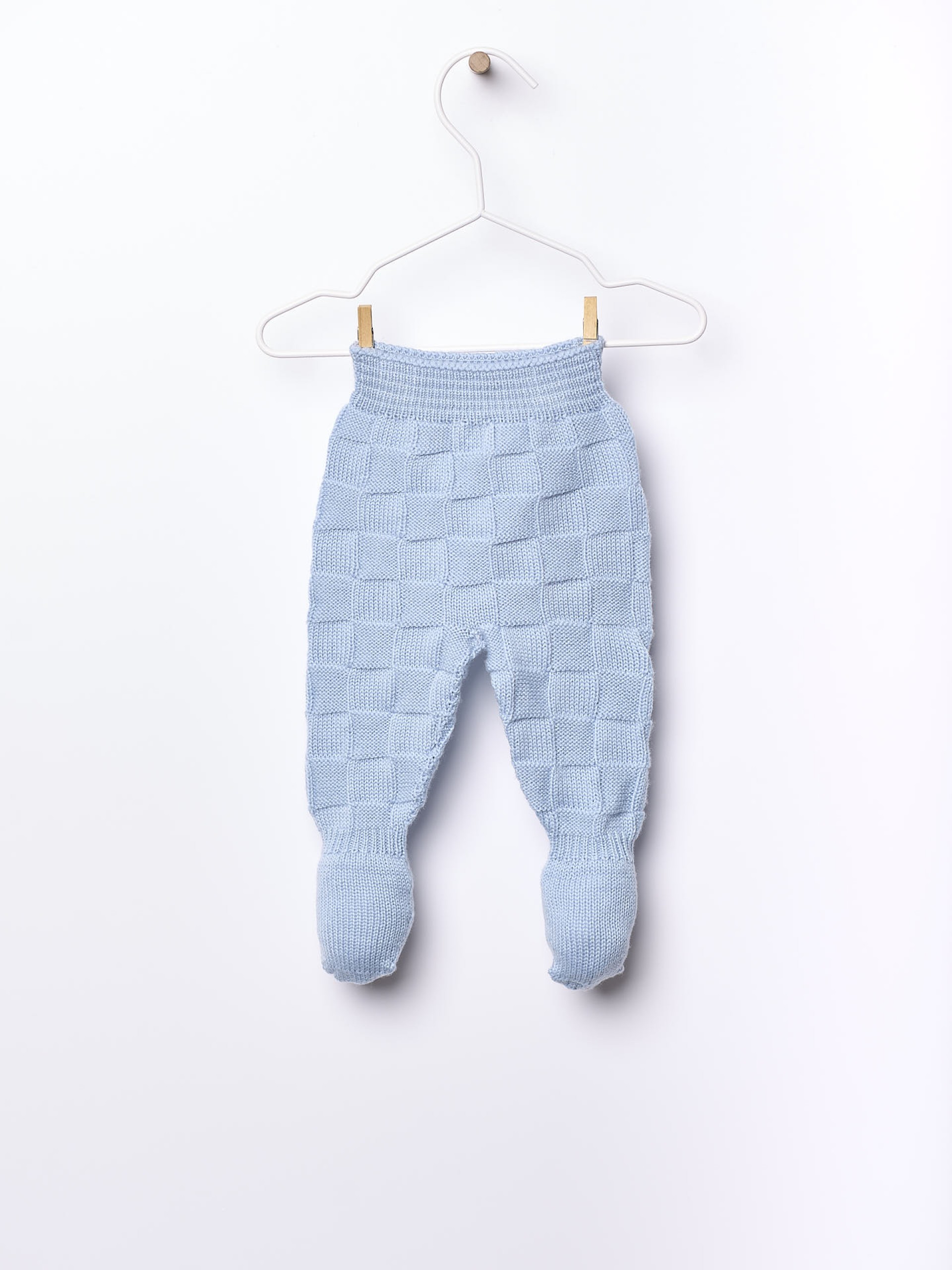 Knitted wool trousers