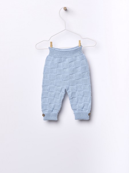 Knitted wool trousers