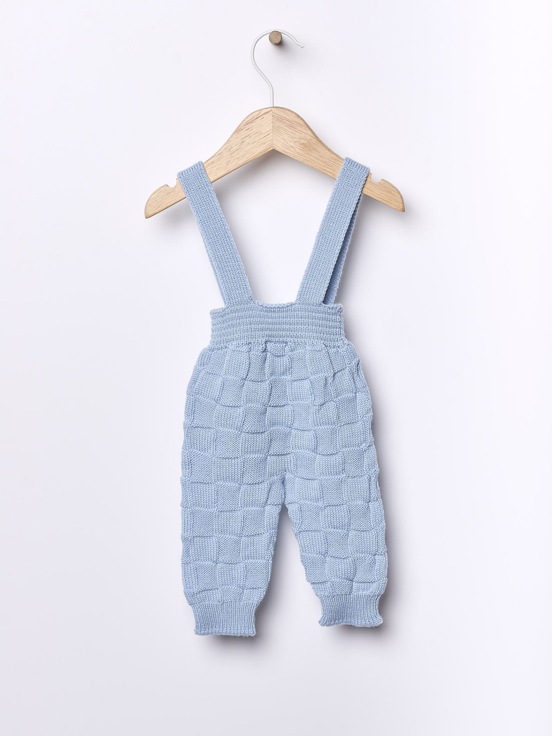 Knitted wool trousers