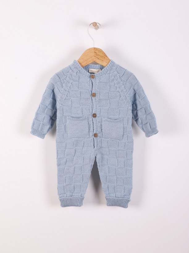 Knitted wool jumpsuit
