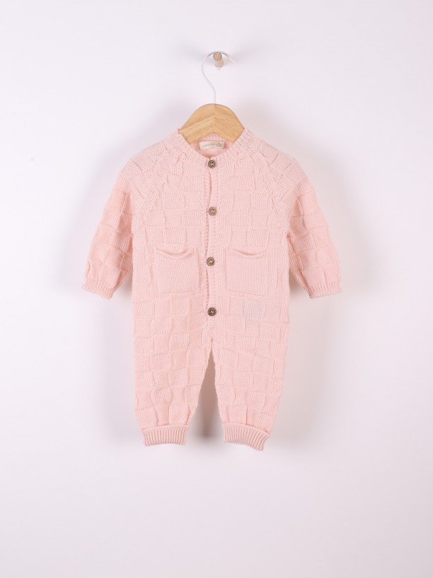 Knitted wool jumpsuit