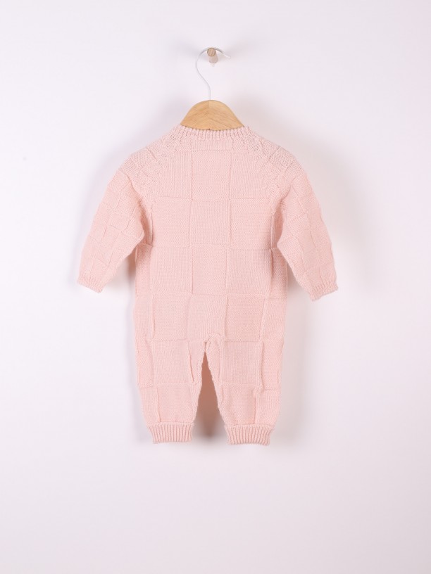 Knitted wool jumpsuit