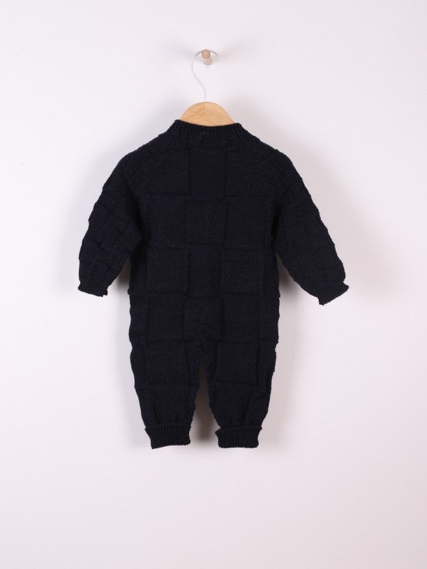 Knitted wool jumpsuit
