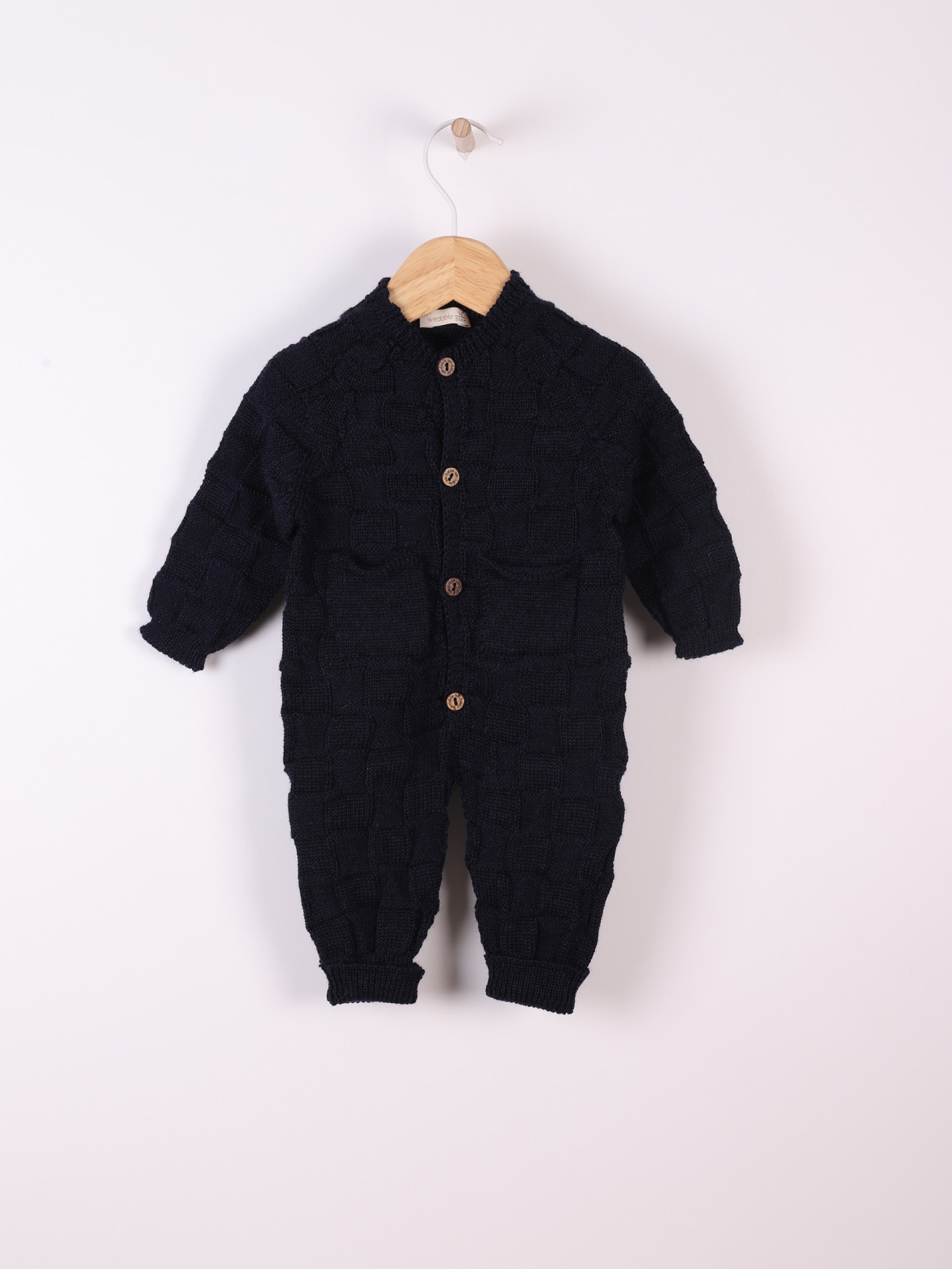 Knitted wool jumpsuit