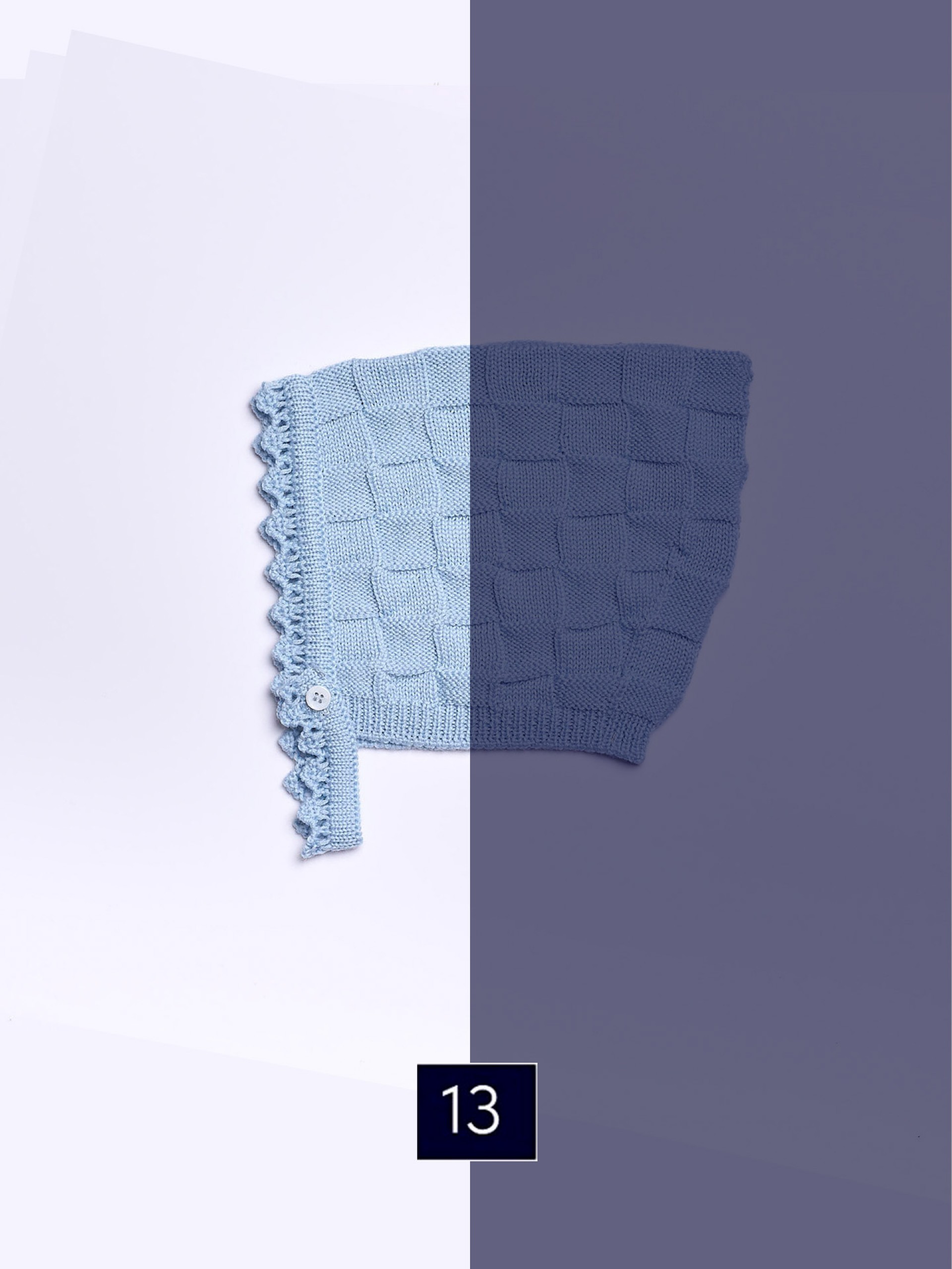 Touca tricotada de l?