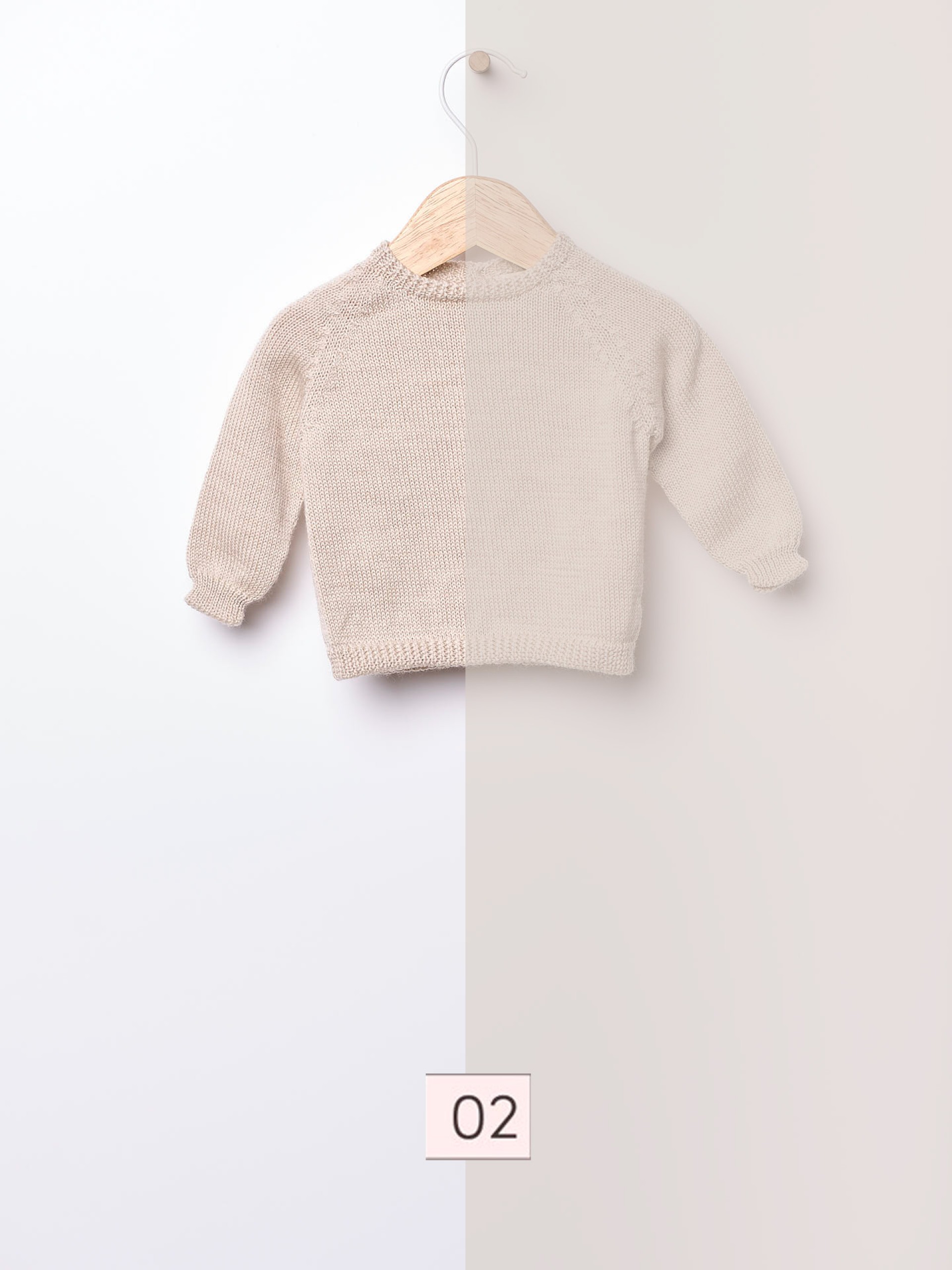 Knitted wool sweater