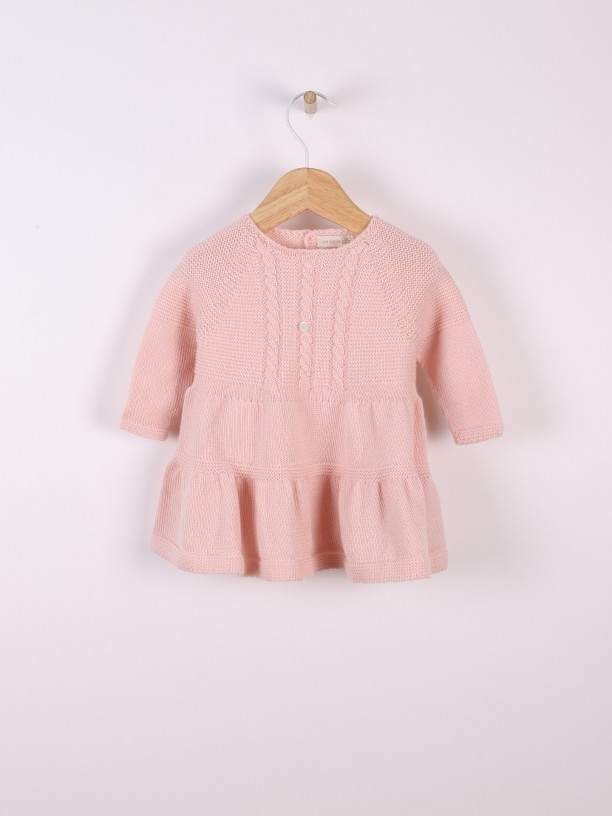 Knitted wool dress