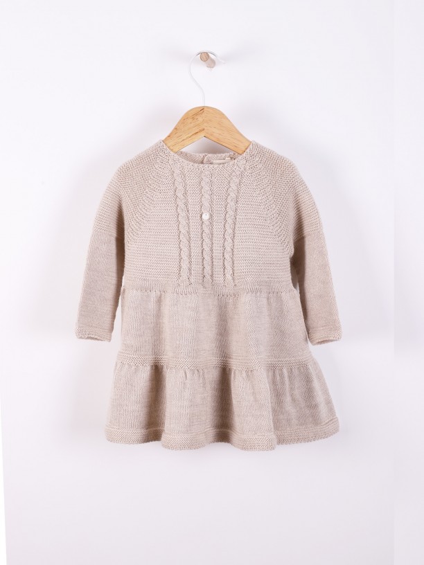 Knitted wool dress