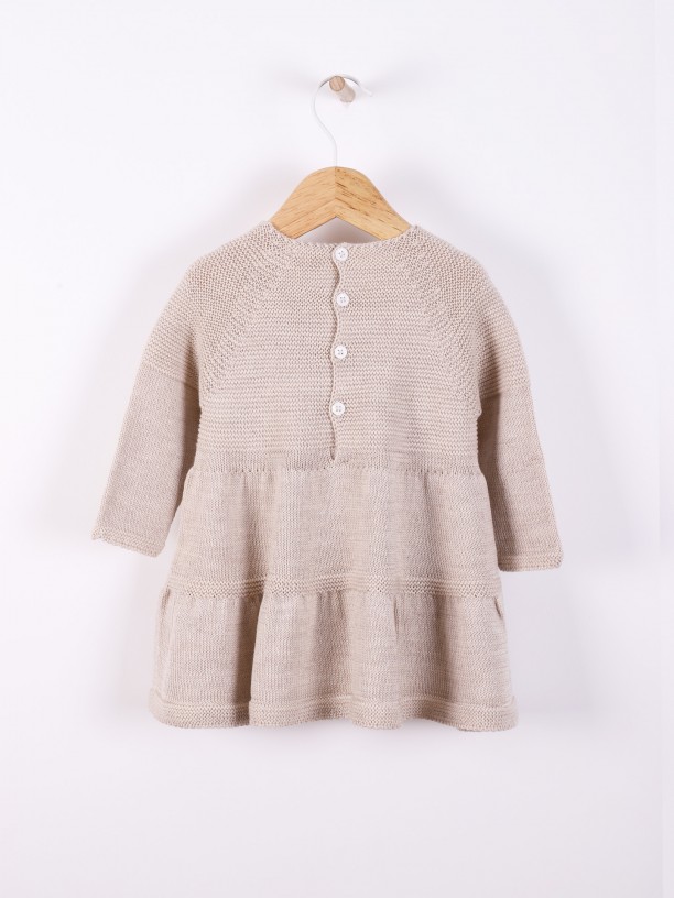Knitted wool dress