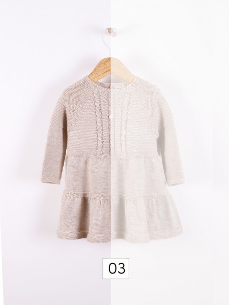 Knitted wool dress