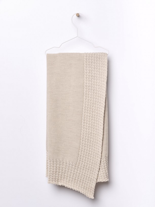 Knitted wool blanket Knitted wool blanket