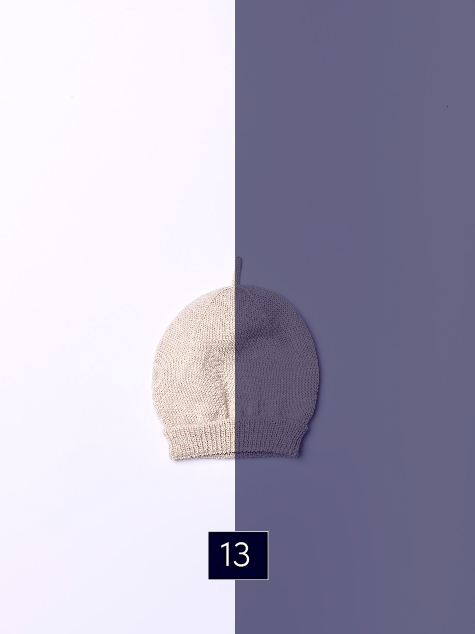 Knitted wool beanie