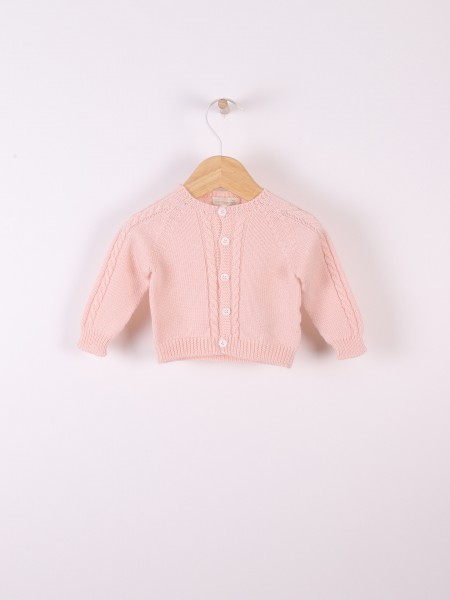 Knitted wool cardigan