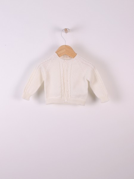 Knitted wool cardigan