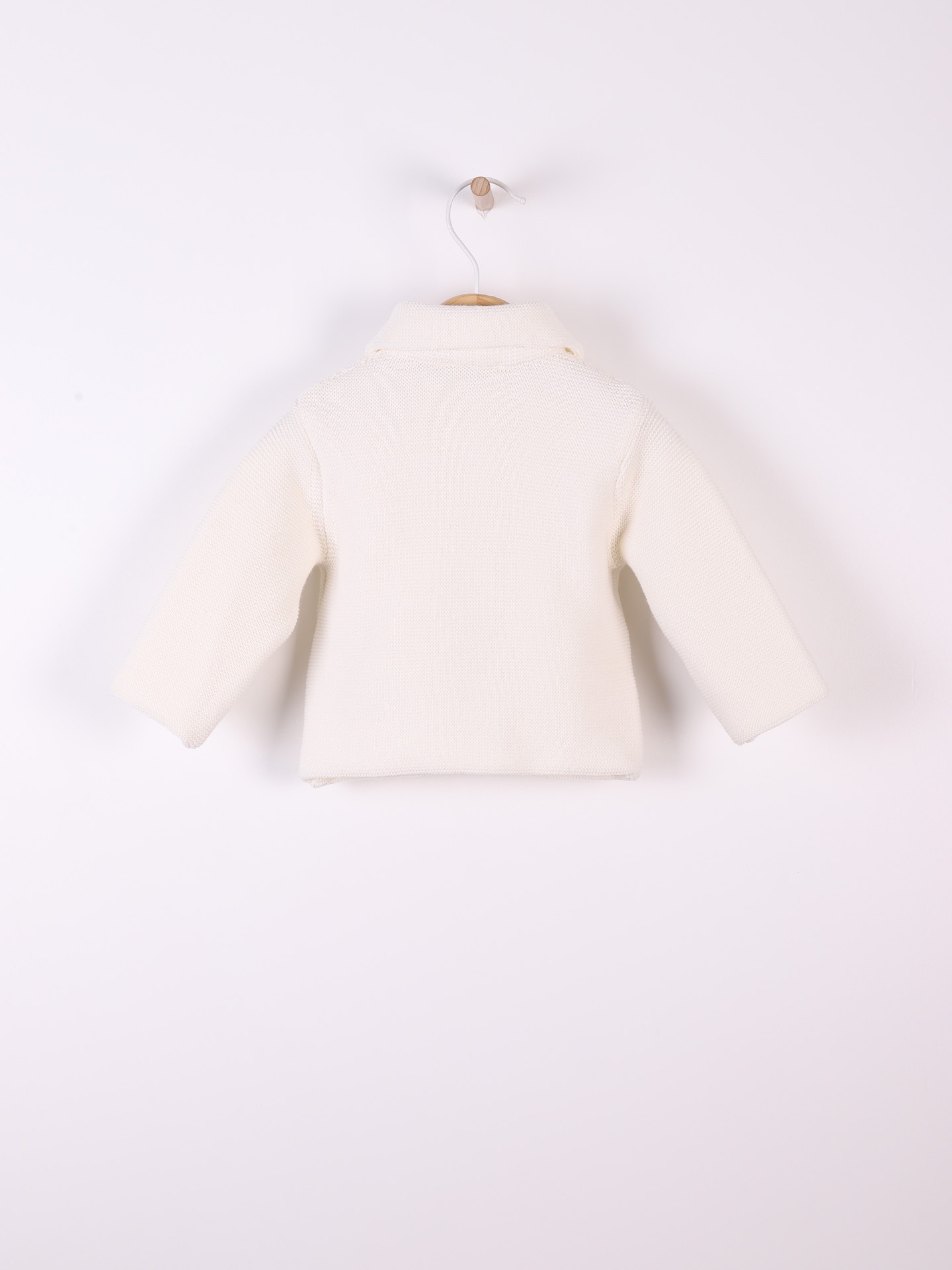 Knitted wool cardigan