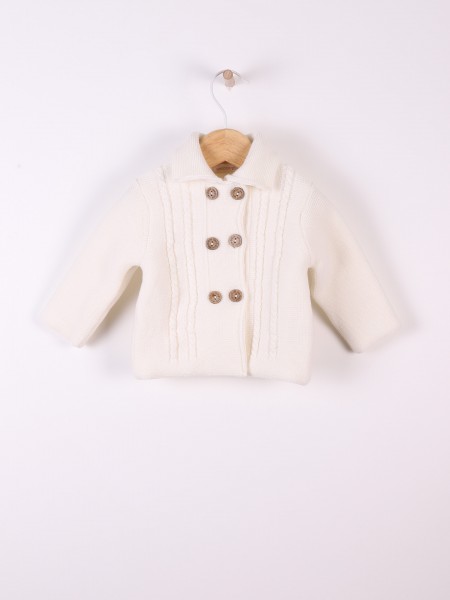Knitted wool cardigan