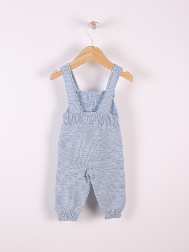 Knitted wool dungarees Knitted wool dungarees