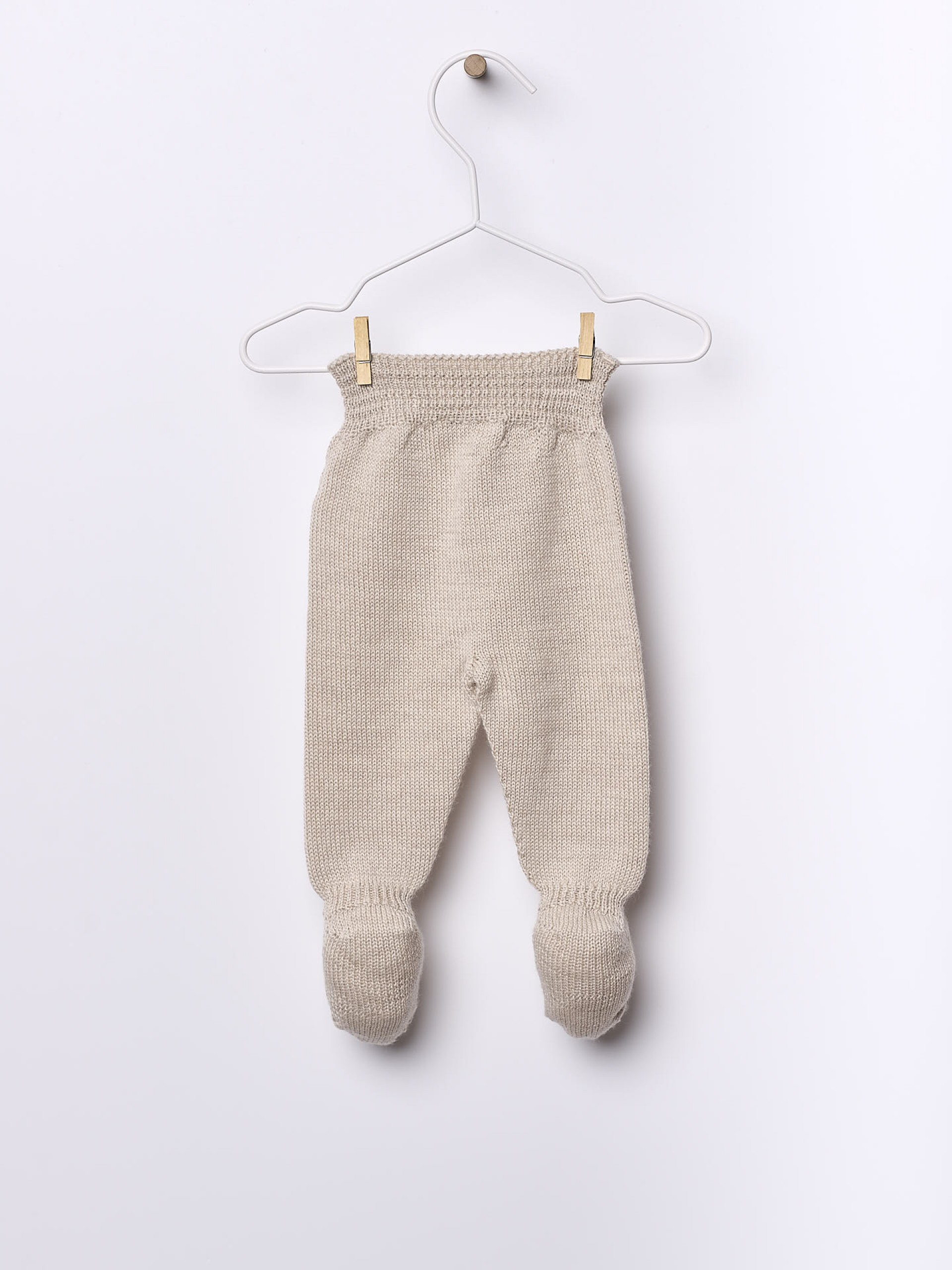 Knitted wool trousers