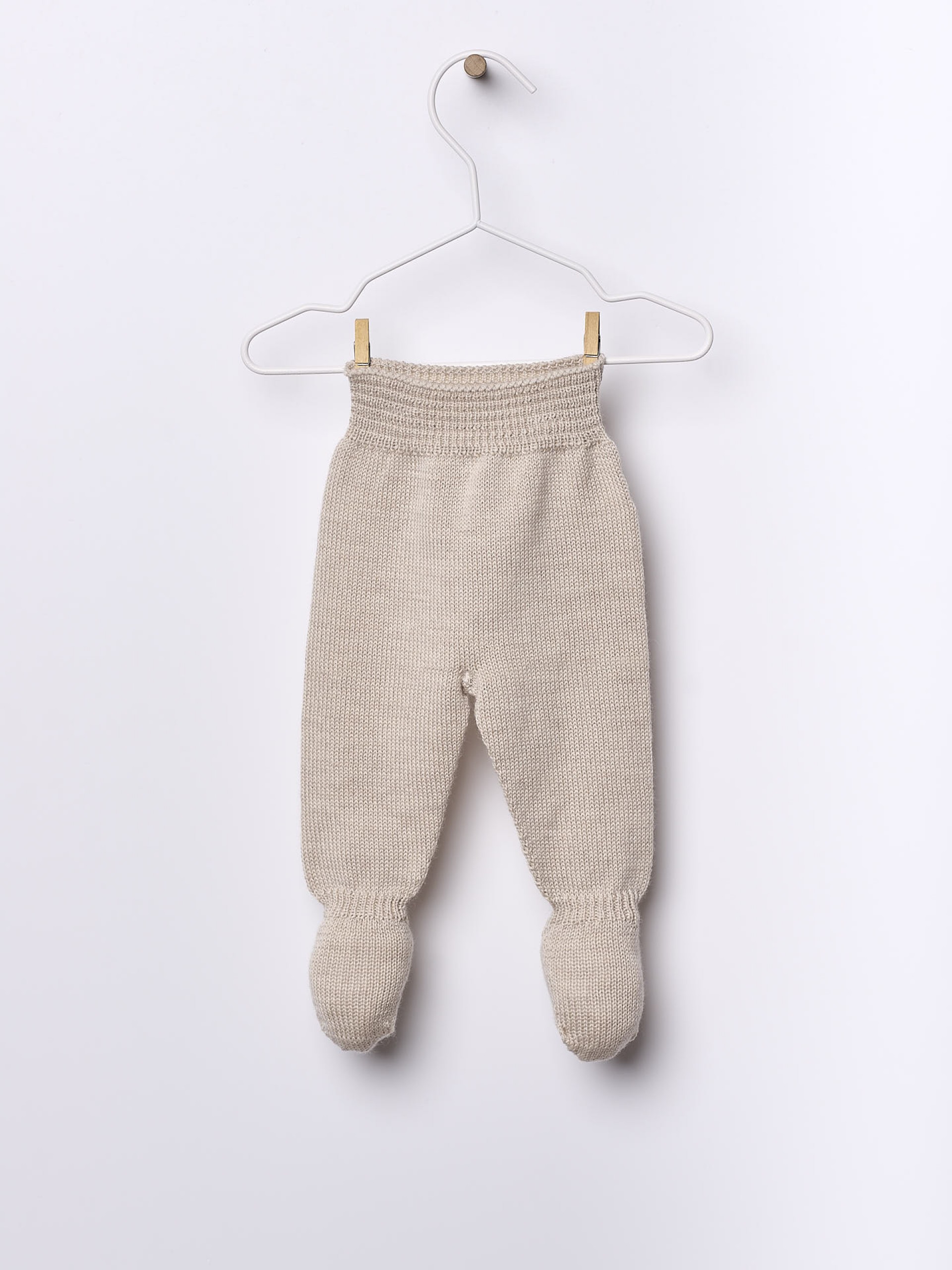 Knitted wool trousers