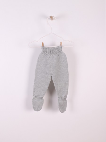 Knitted wool trousers
