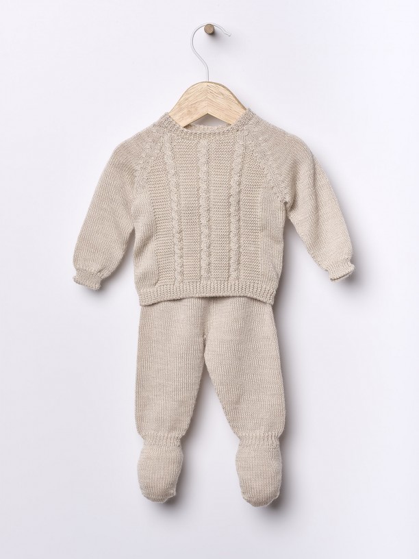 Knitted wool trousers Knitted wool trousers