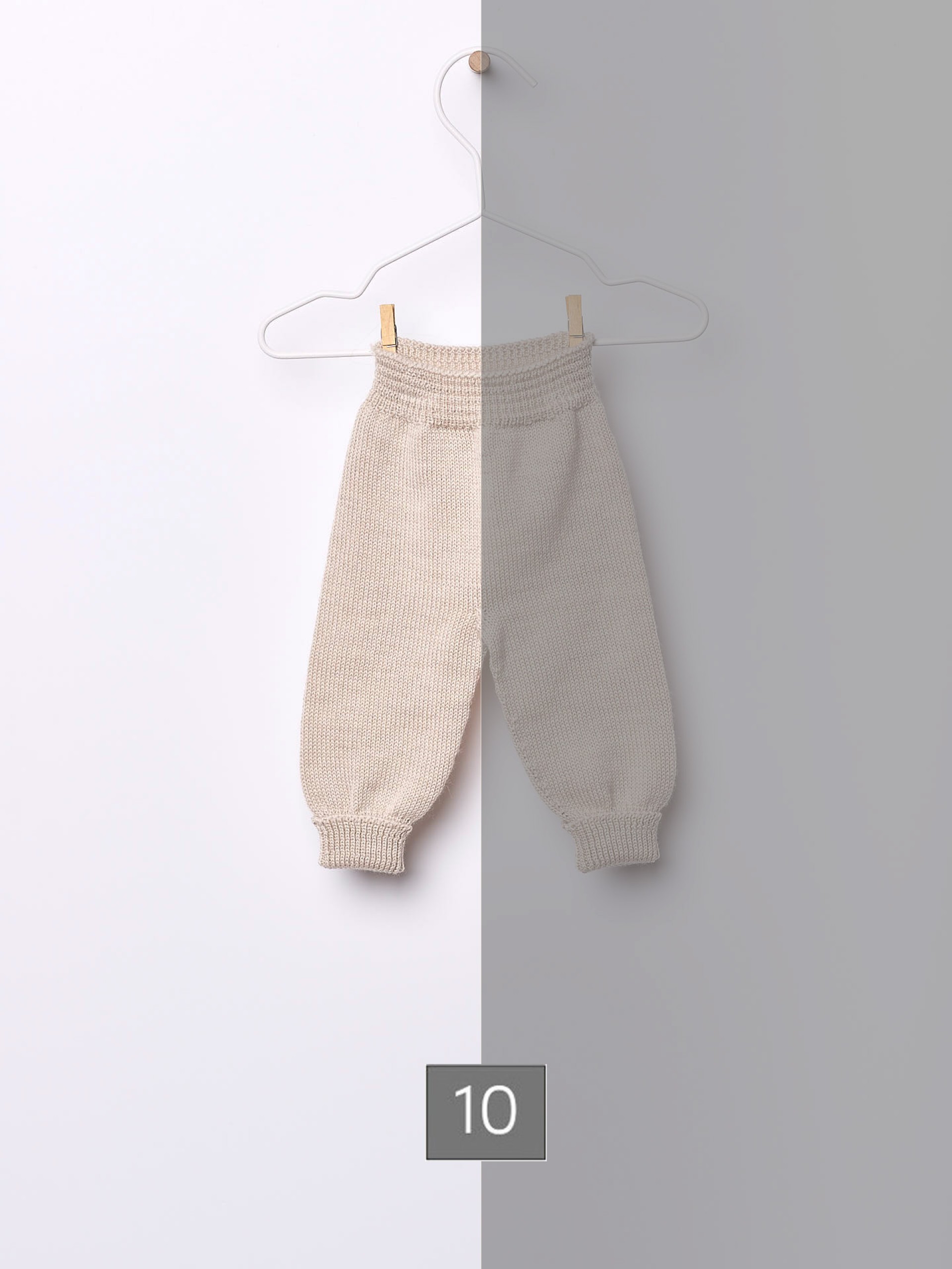 Calças tricotadas lã