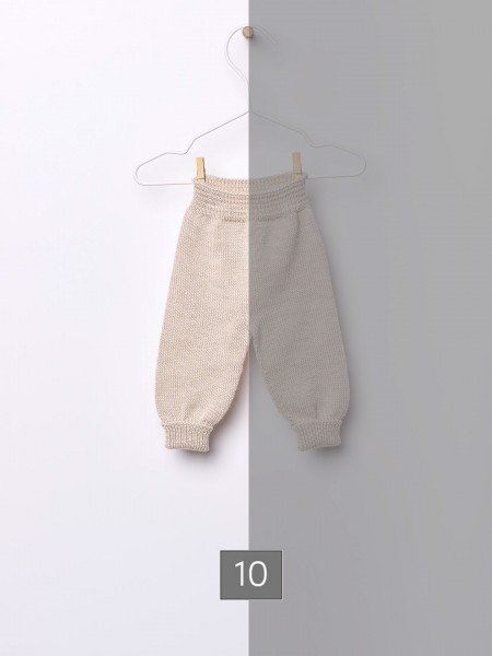 Knitted wool trousers