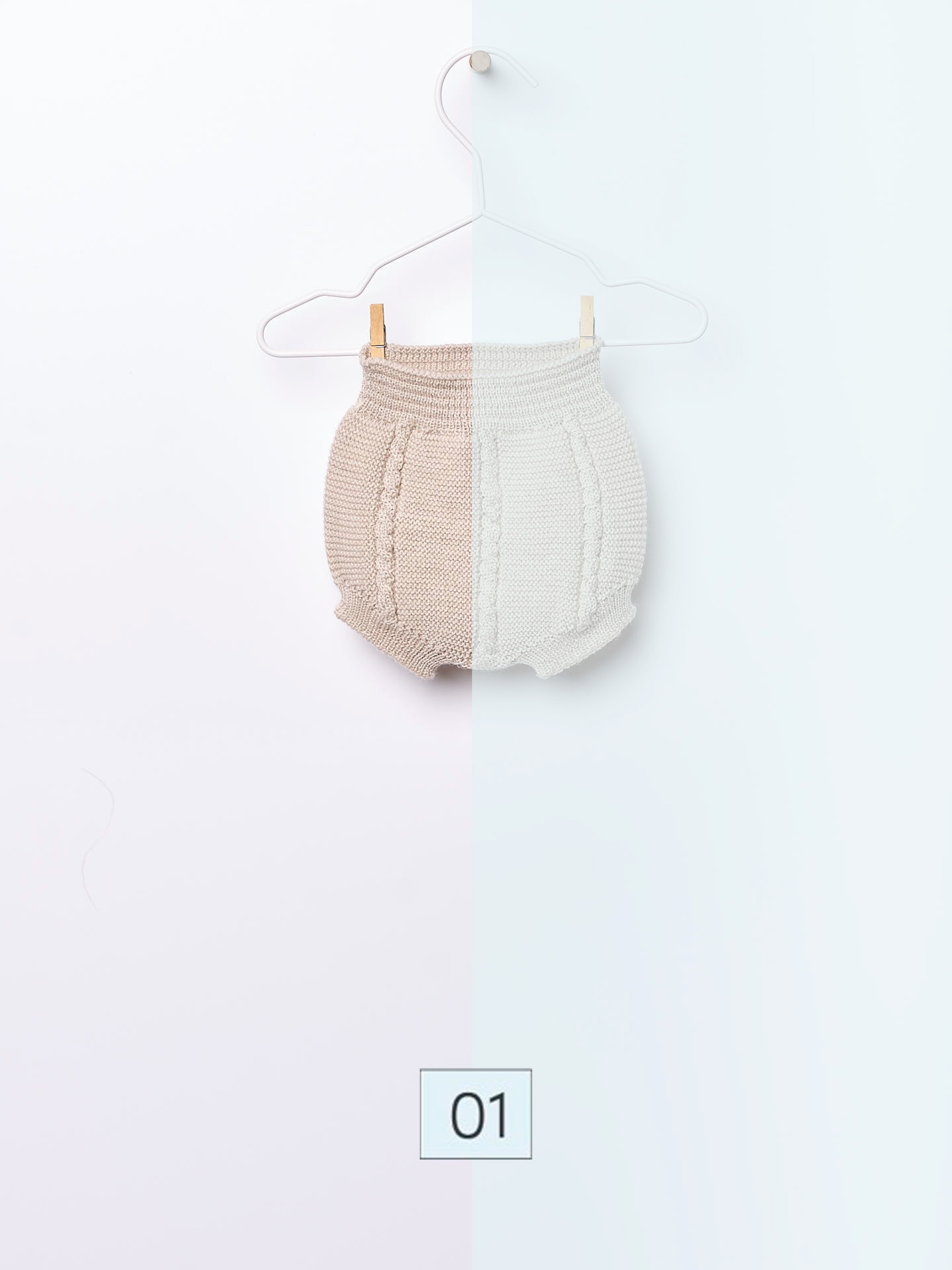 Knitted wool bloomer