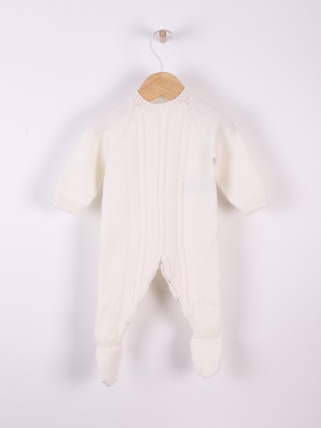 Knitted wool babygrow