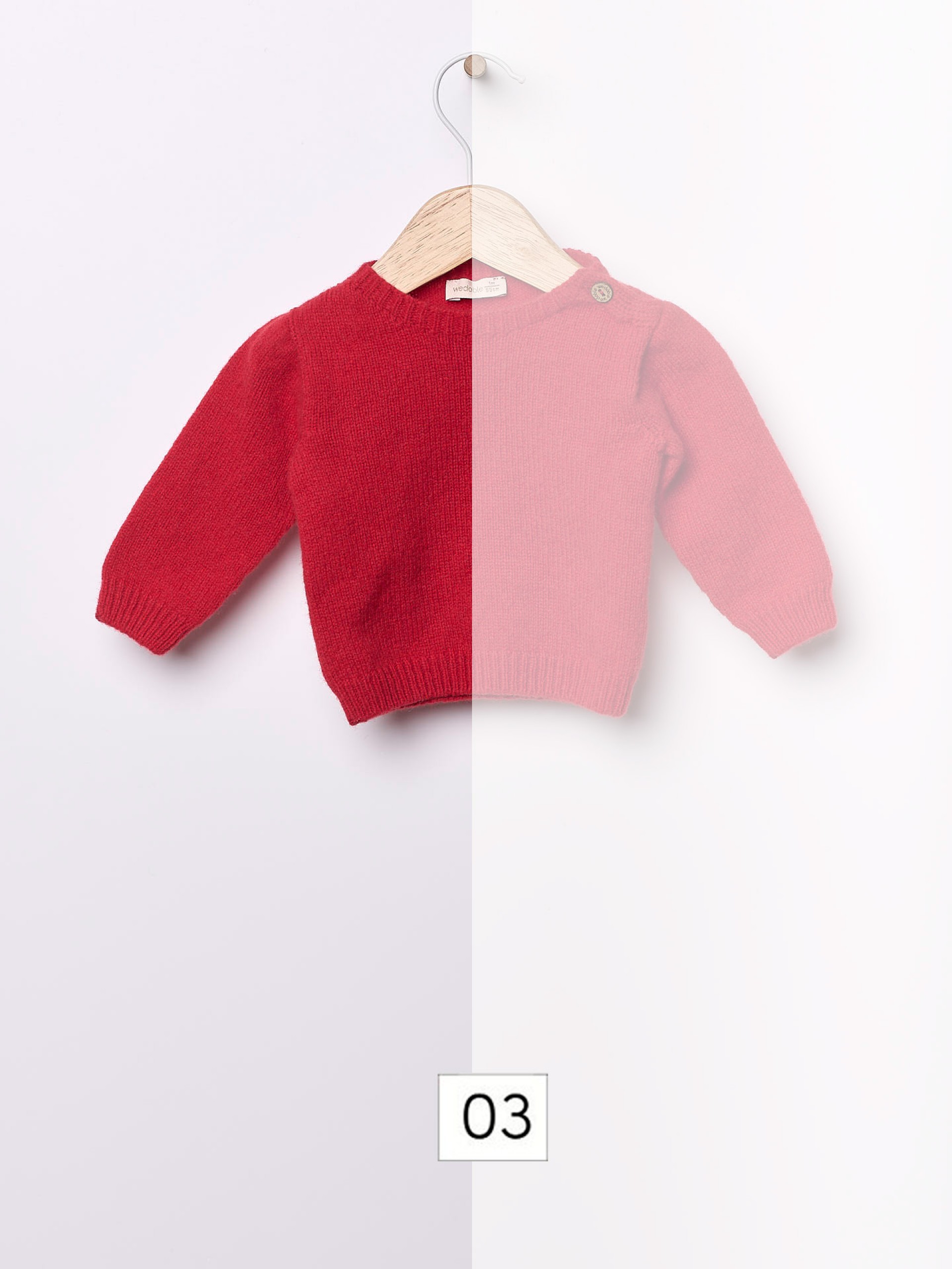 Knitted wool sweater