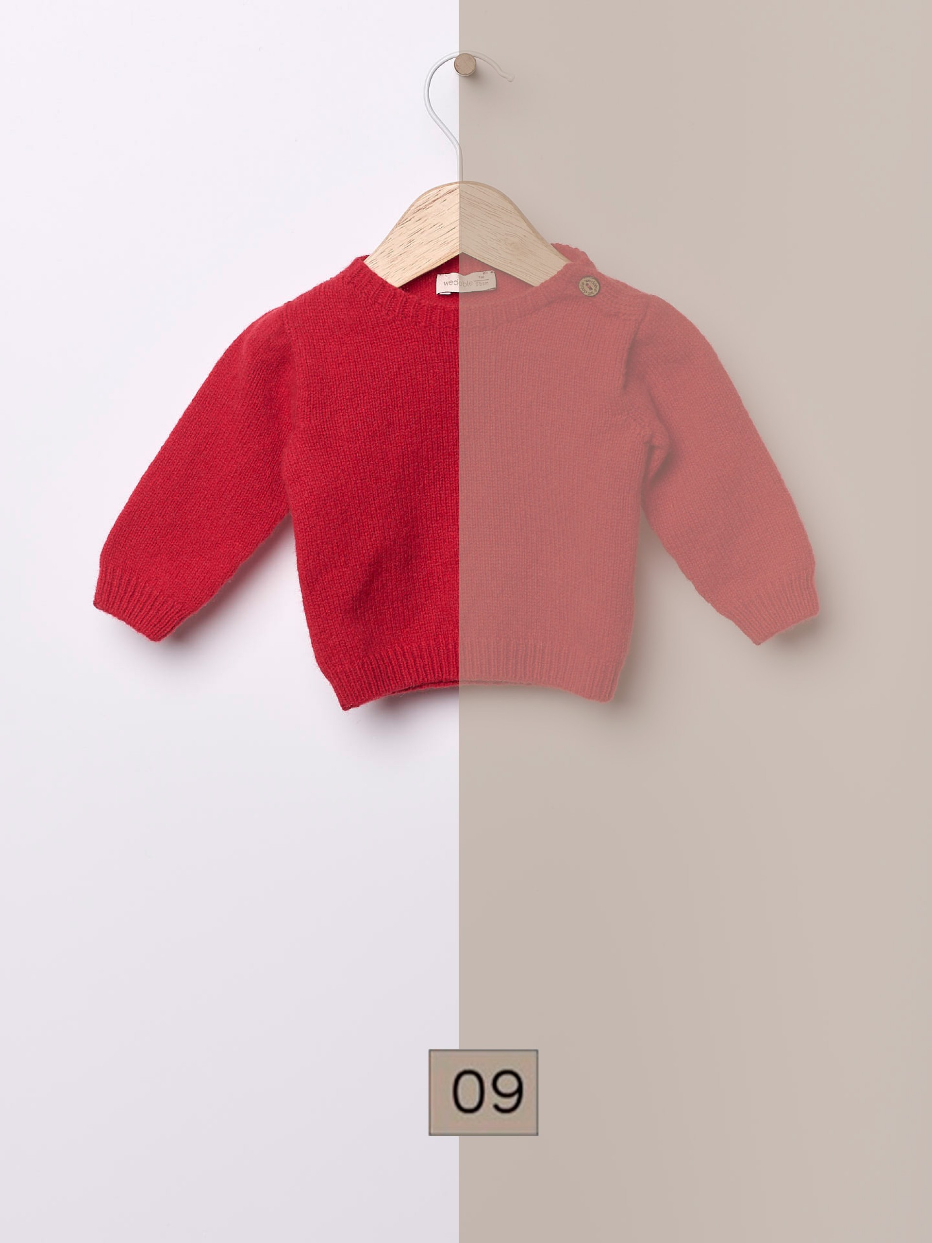 Knitted wool sweater