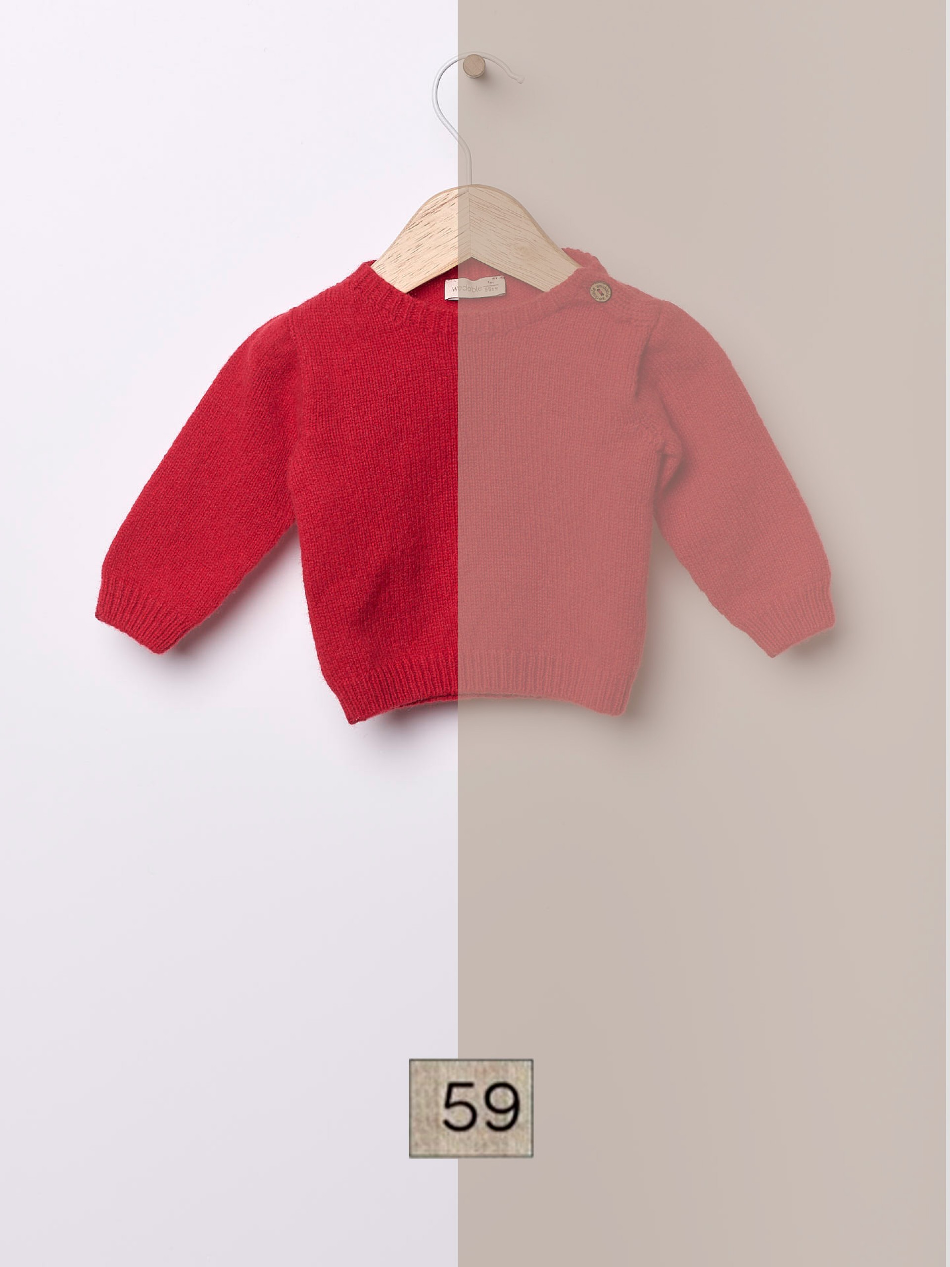 Knitted wool sweater