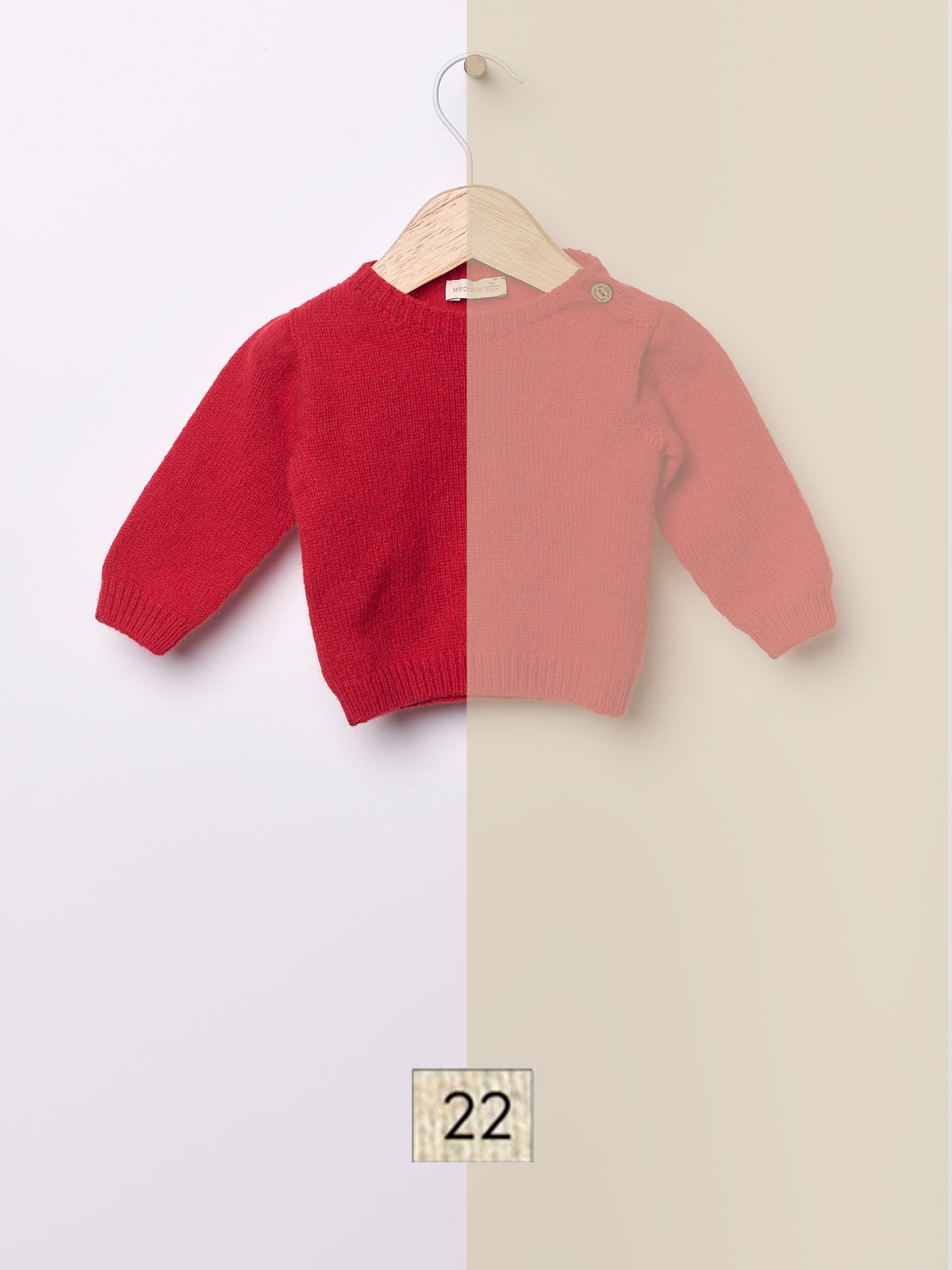 Knitted wool sweater