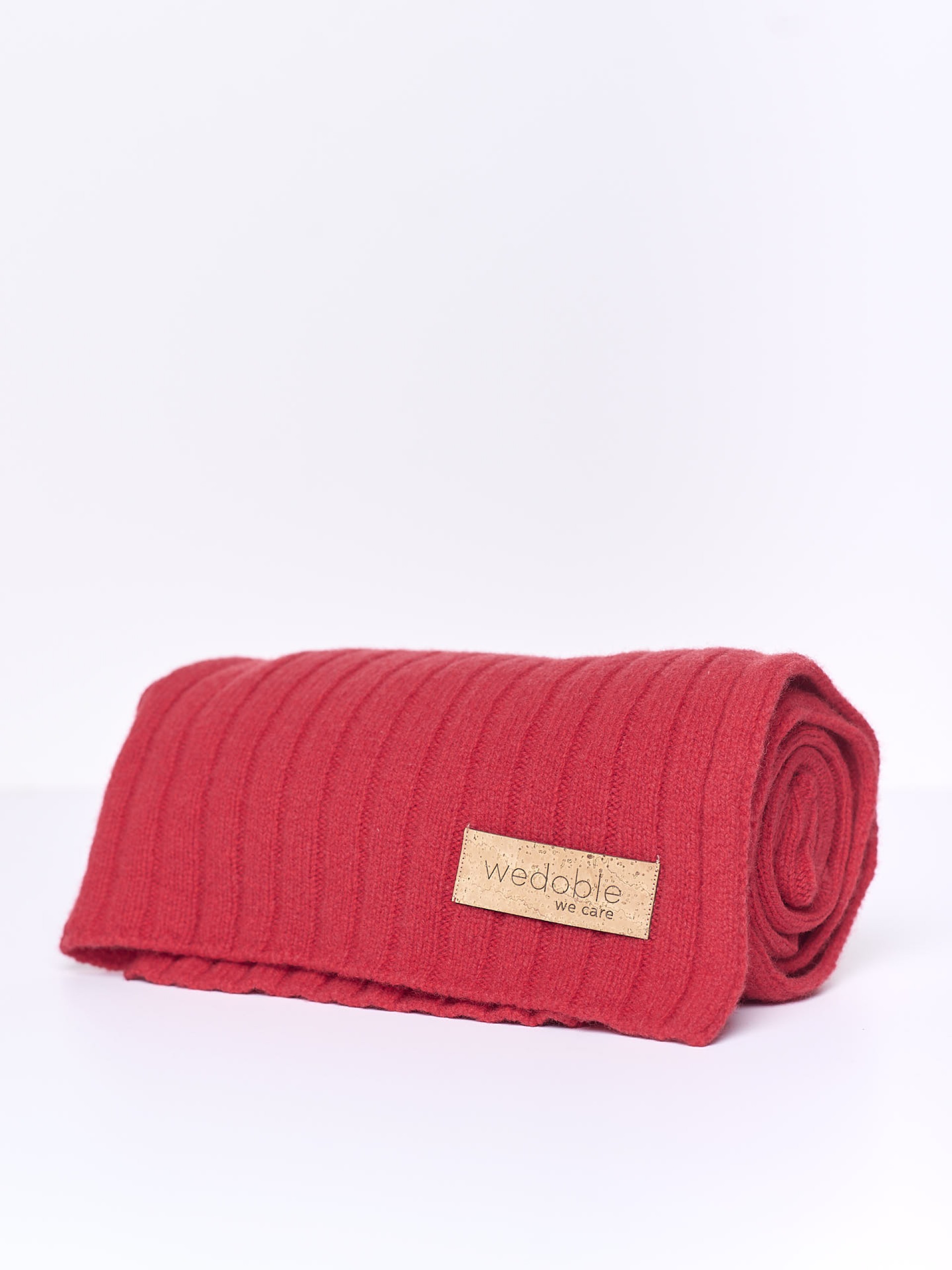 Knitted wool blanket