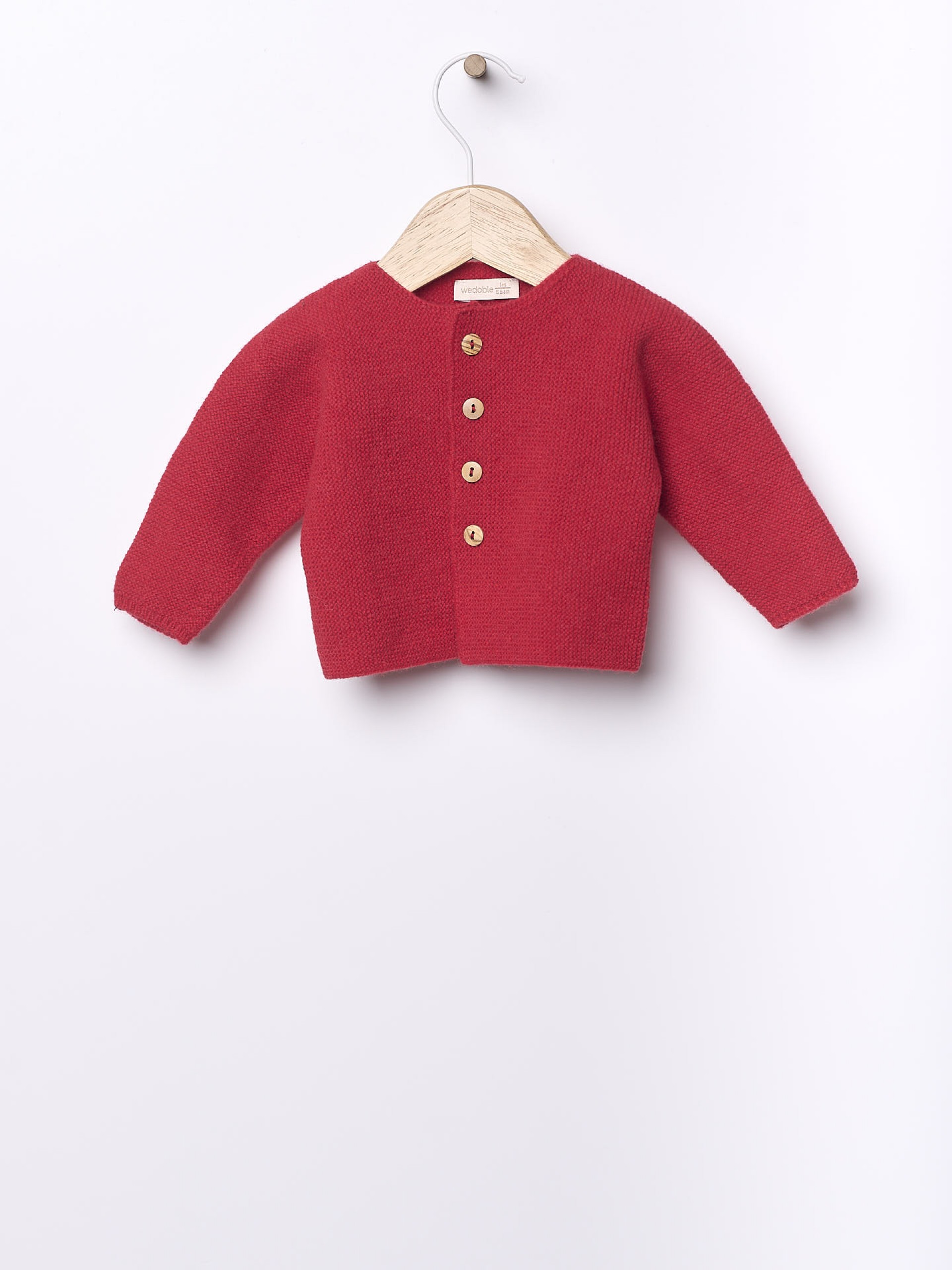 Knitted wool cardigan