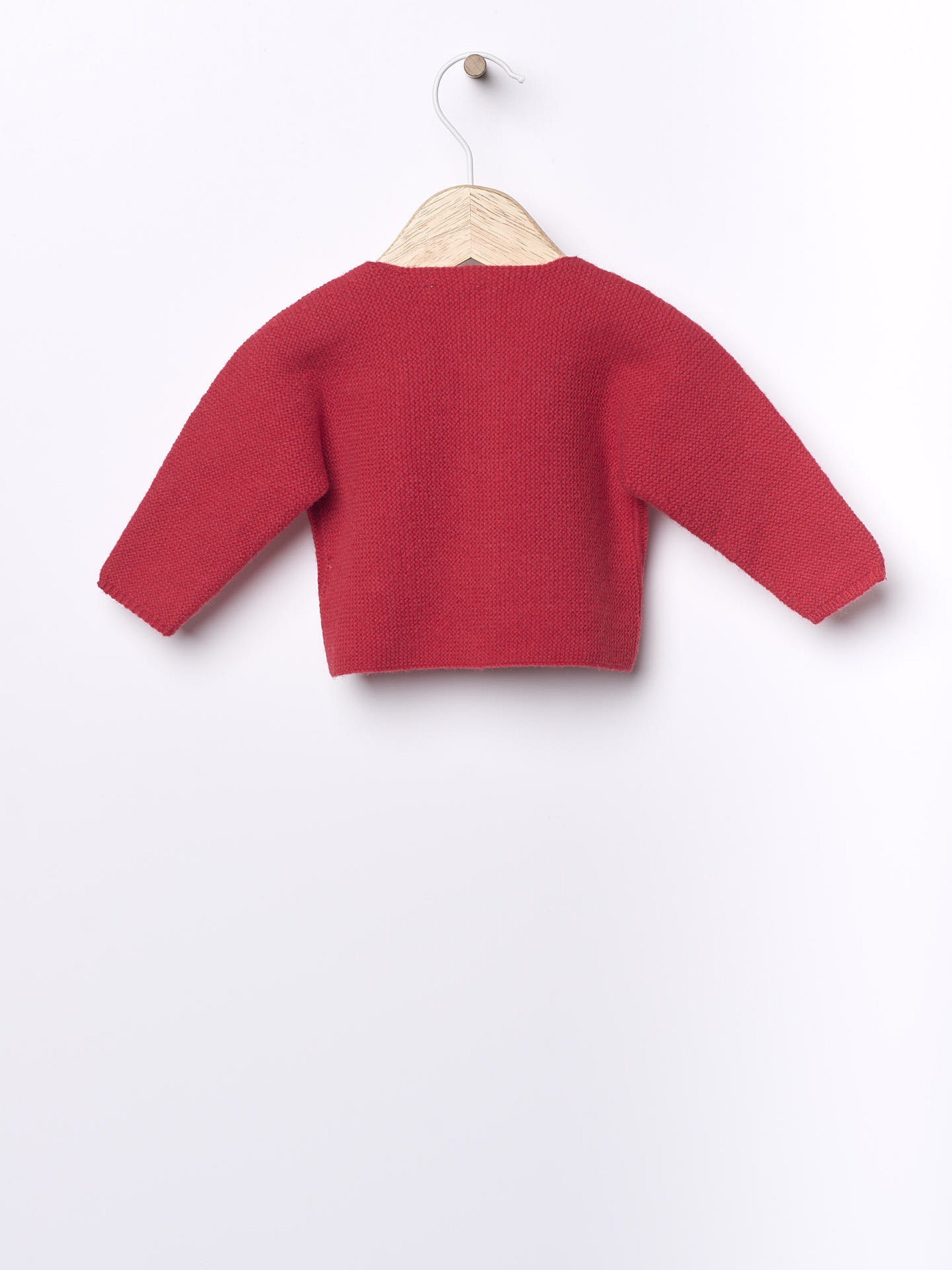 Knitted wool cardigan