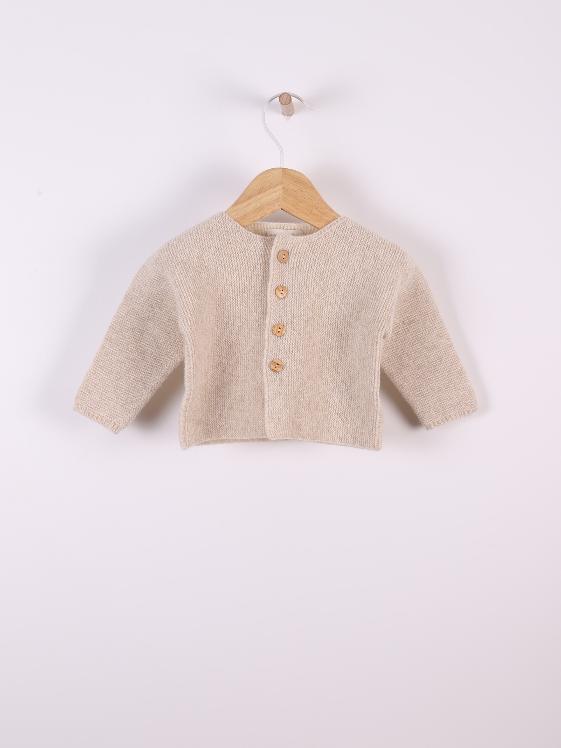 Knitted wool cardigan