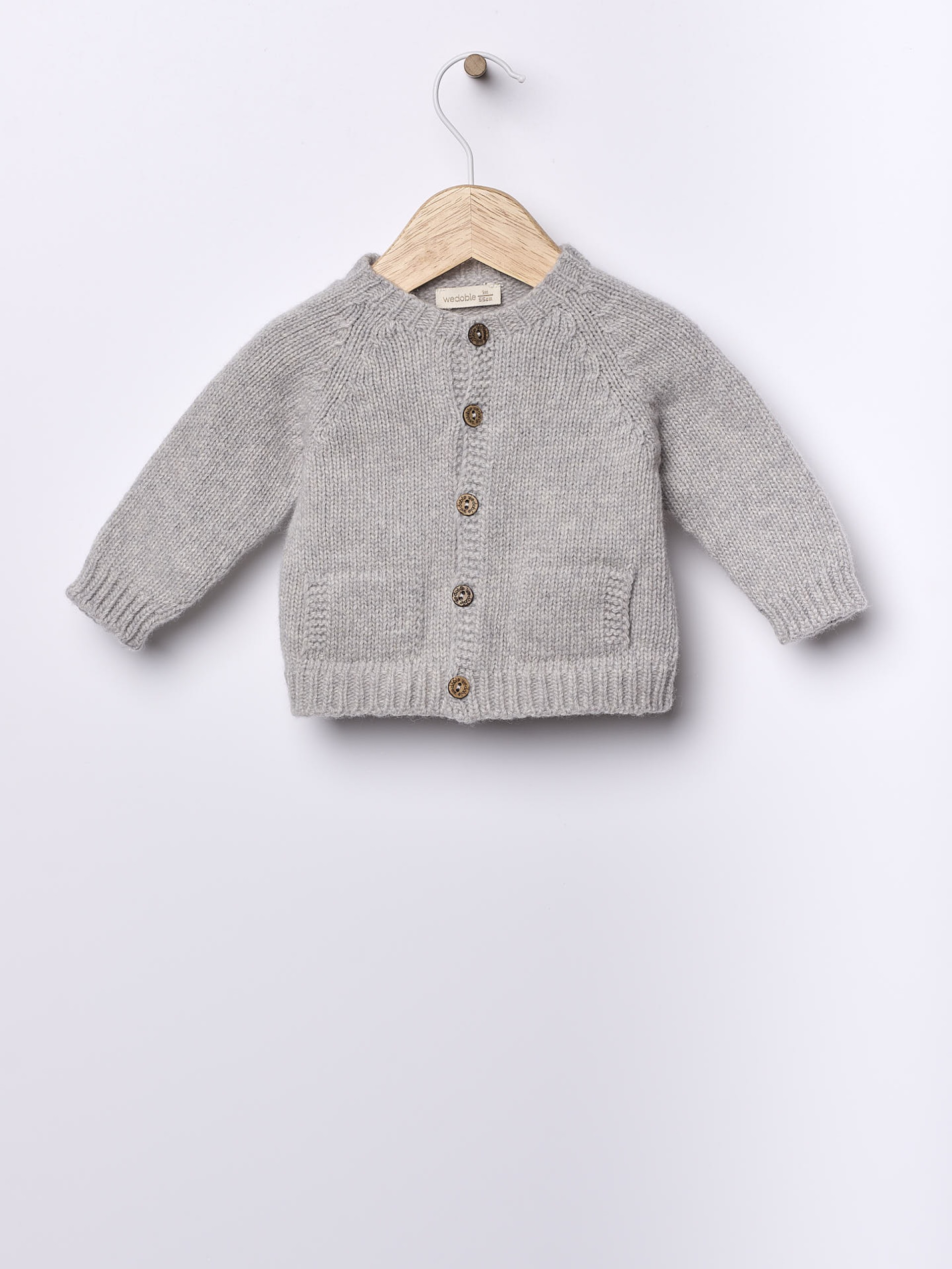 Knitted wool cardigan