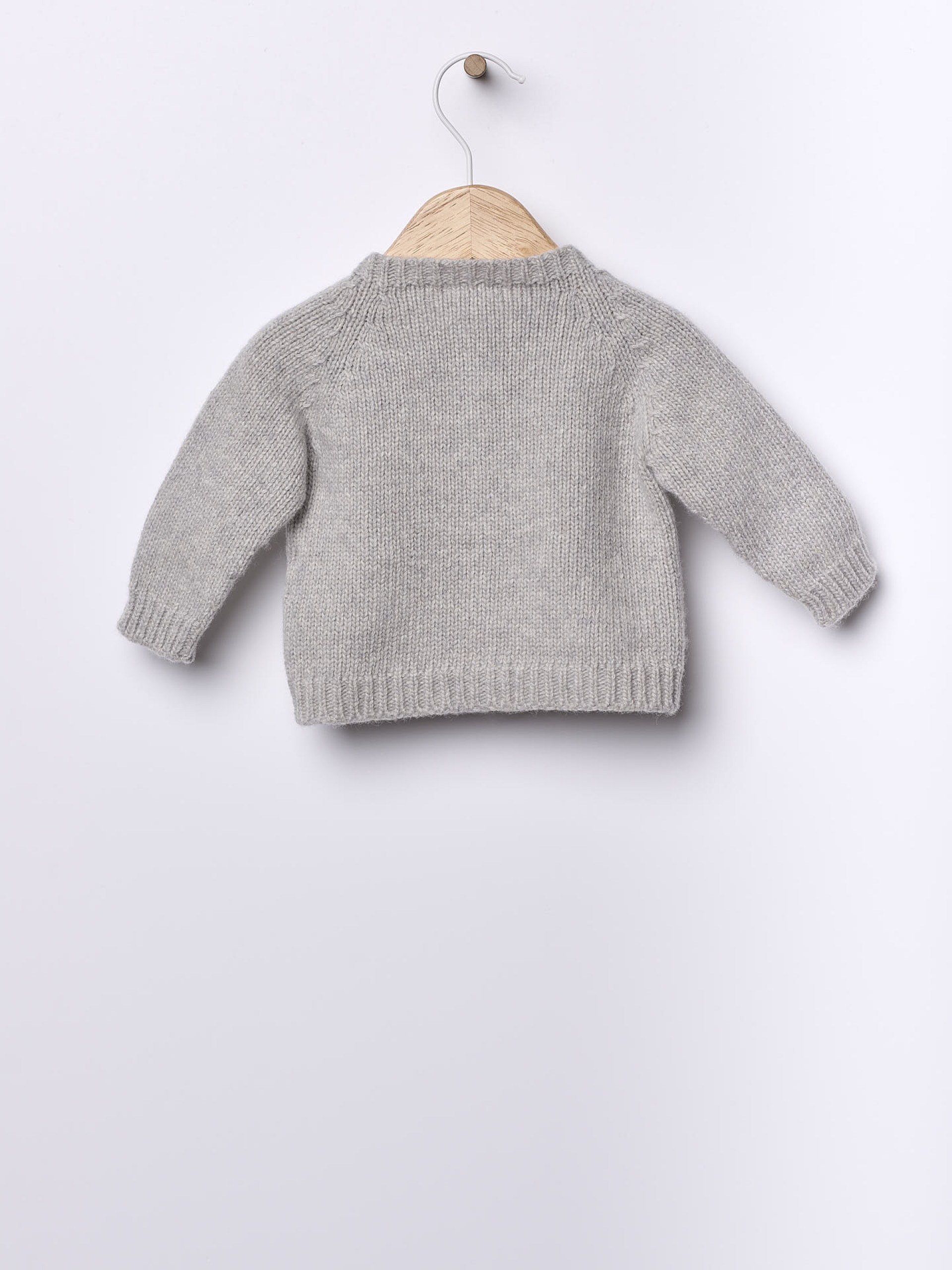 Knitted wool cardigan