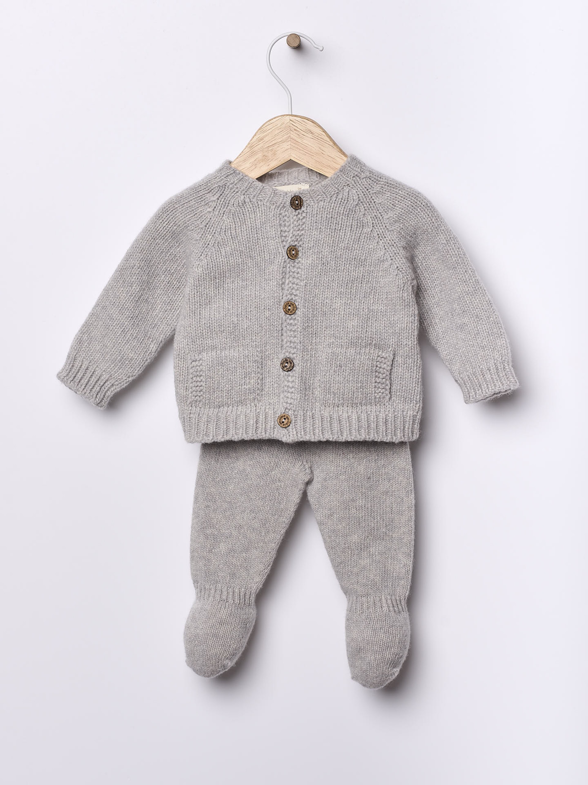 Knitted wool cardigan