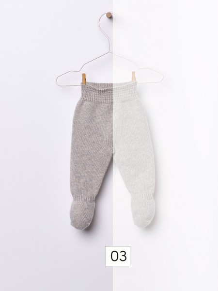 Knitted wool trousers